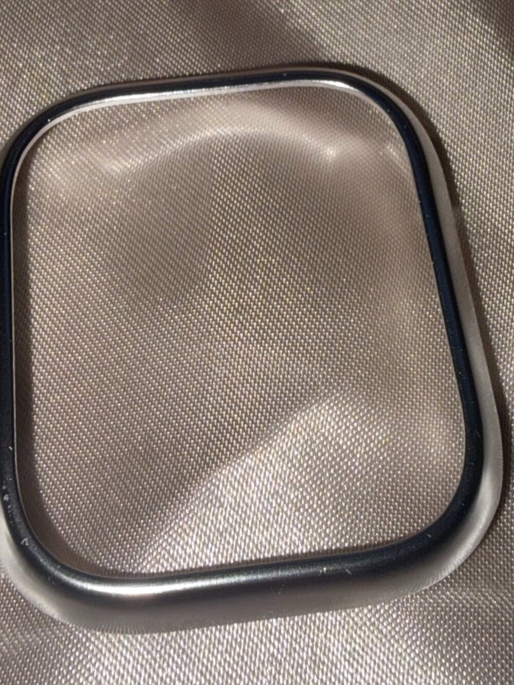 silver apple watch cover
